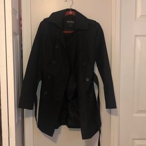 Brand new Express belted pea coat XS